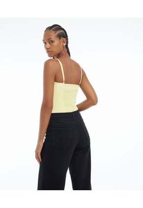 Blusa Para Mujer Manga Sisa Color Amarillo  Marca Seven Seven #28123749