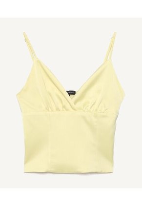 Blusa Para Mujer Manga Sisa Color Amarillo  Marca Seven Seven #28123749