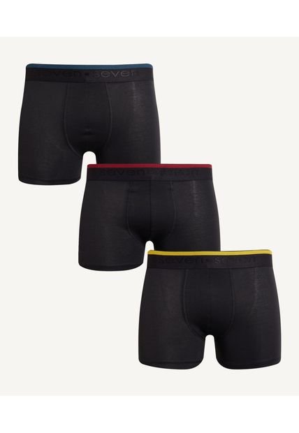 Boxer Para Hombre Filete Color Negro Marca Seven Seven #45000323