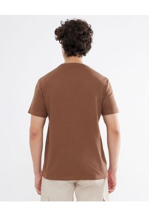 Camiseta Para Hombre Manga Corta Color Cafe  Marca Seven Seven #45092601