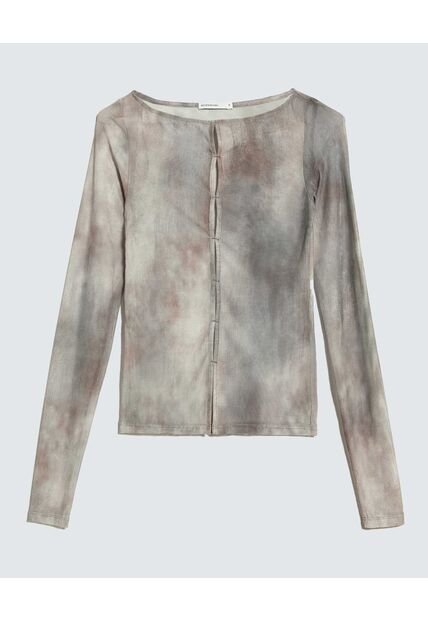 Camiseta Para Mujer Manga Larga Moda Color Café Marca Seven Seven #28096327