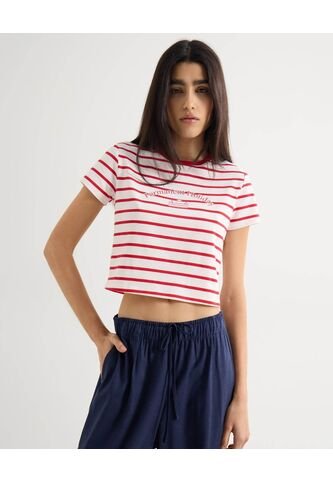 Camiseta Para Mujer Manga Corta Cuello Redondo Color Rojo Marca Seven Seven #28096291 Seven Seven