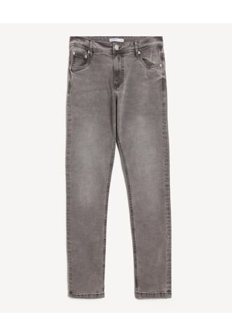 Jean Skinny Tono Gris Con Desgastes  Para Hombre Gris Seven Seven Seven Seven