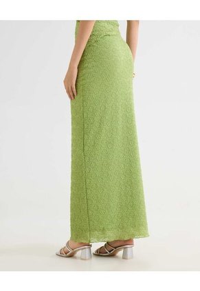 Falda Para Mujer Largo Color Verde Marca Seven Seven #28140953