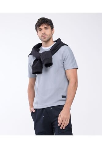 Camiseta Para Hombre Manga Corta Color Gris  Marca Seven Seven #45092398 Seven Seven