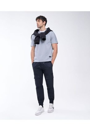 Camiseta Para Hombre Manga Corta Color Gris Marca Seven Seven #45092398