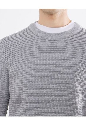 Saco Para Hombre Cuello Redondo Color Gris Claro Marca Seven Seven #45330235