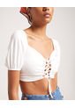Camiseta Para Mujer Manga Corta Color Crudo Marca Seven Seven #28095243 de Seven Seven
