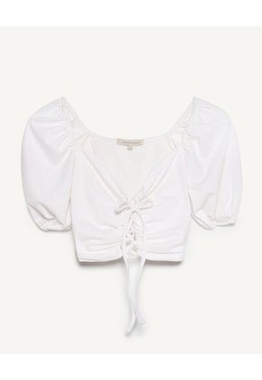 Camiseta Para Mujer Manga Corta Color Crudo Marca Seven Seven #28095243