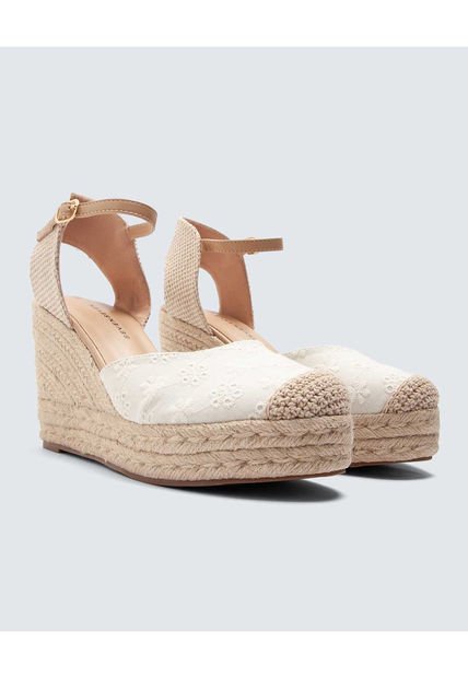 Espadrilles Para Mujer Espadrilas Plataforma Color Beige Marca Seven Seven #28700032