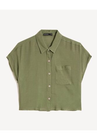 Blusa Para Mujer Manga Corta Color Verde Marca Seven Seven #28124072 Seven Seven