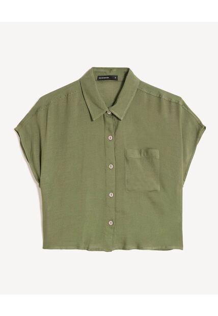 Blusa Para Mujer Manga Corta Color Verde Marca Seven Seven #28124072