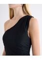 Vestido Maxi Cuello Anudado  Para Mujer Negro Seven Seven de Seven Seven