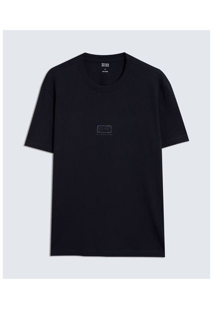 Camiseta Para Hombre Manga Corta Color Negro Marca Seven Seven #45092618