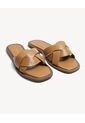 Sandalias Cruzadas  Para Mujer Camel Seven Seven de Seven Seven