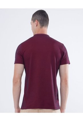 Polo Cuello Mao Con Cierre  Para Hombre Rojo Seven Seven