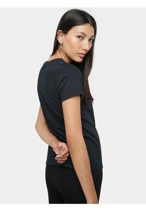 Camiseta Para Mujer Manga Corta Color Negro Marca Seven Seven #28094788