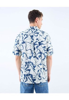 Camisa Para Hombre Manga Corta  Color Azul Oscuro Marca Seven Seven #45012098