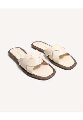 Sandalias Cruzadas Para Mujer Camel Seven Seven