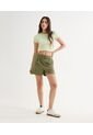 Short Para Mujer  Color Verde Oliva Marca Seven Seven #28191045 de Seven Seven