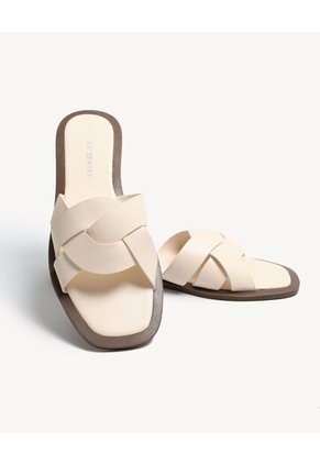 Sandalias Cruzadas Para Mujer Camel Seven Seven