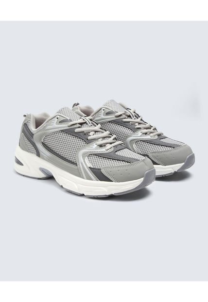 Tenis Para Hombre Sport Color Gris  Marca Seven Seven #45720100