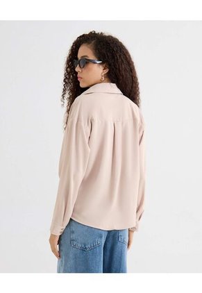 Blusa Para Mujer Manga Larga Color Beige Marca Seven Seven #28124087