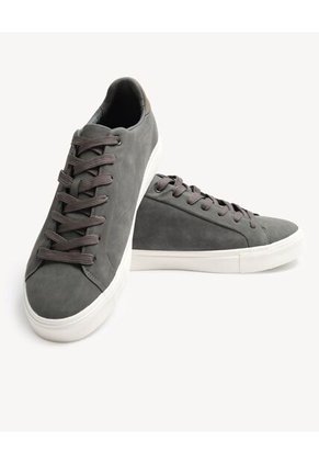 Tenis Básicos Para Hombre Gris Seven Seven