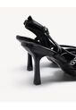 Tacones Slingback Con Cadenilla  Para Mujer Negro Seven Seven de Seven Seven