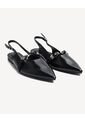 Baletas Slingback Charol  Para Mujer Negro Seven Seven de Seven Seven
