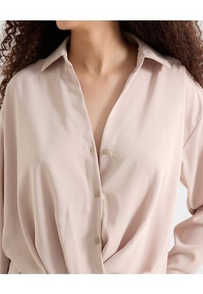 Blusa Para Mujer Manga Larga Color Beige Marca Seven Seven #28124087