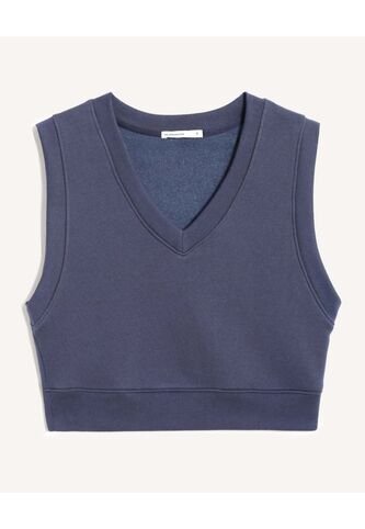 Camiseta Sin Mangas Con Cuello En V  Para Mujer Azul Seven Seven Seven Seven