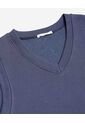 Camiseta Sin Mangas Con Cuello En V  Para Mujer Azul Seven Seven de Seven Seven