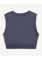 Camiseta Sin Mangas Con Cuello En V  Para Mujer Azul Seven Seven de Seven Seven