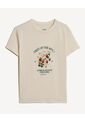 Camiseta Con Estampado De Frutal  Para Mujer Beige Seven Seven de Seven Seven
