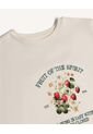 Camiseta Con Estampado De Frutal  Para Mujer Beige Seven Seven de Seven Seven