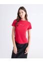 Camiseta Con Estampado Frontal  Para Mujer Rojo Seven Seven de Seven Seven
