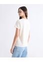 Camiseta Con Estampado De Frutal  Para Mujer Beige Seven Seven de Seven Seven