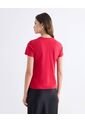 Camiseta Con Estampado Frontal  Para Mujer Rojo Seven Seven de Seven Seven