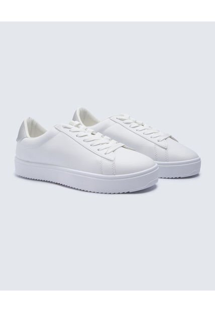 Tenis Para Mujer Básico Color Plata Marca Seven Seven #28720129