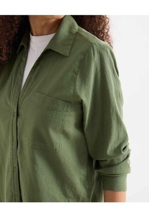 Blusa Para Mujer Manga Larga Color Verde Marca Seven Seven #28124077