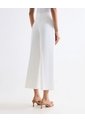Pantalón Culotte Con Pinzas  Para Mujer Blanco Seven Seven de Seven Seven
