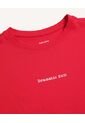 Camiseta Con Estampado Frontal  Para Mujer Rojo Seven Seven de Seven Seven