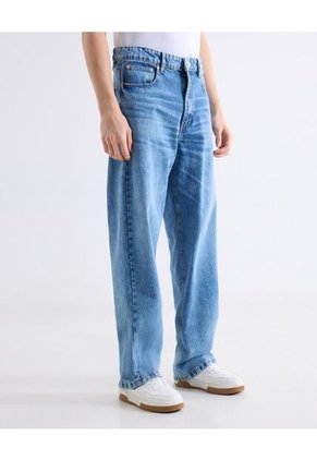 Jean Loose Tono Medio  Para Hombre Azul Seven Seven