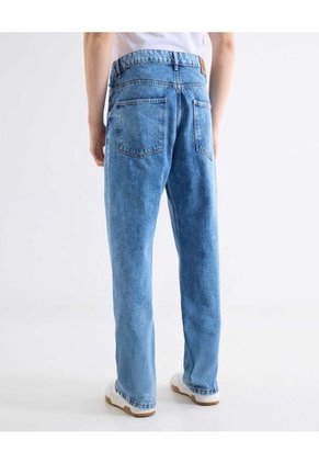 Jean Loose Tono Medio  Para Hombre Azul Seven Seven