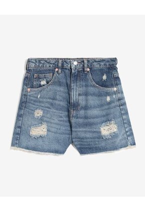 Short Para Mujer Multiusos Plano Color Azul Marca Seven Seven #28191104