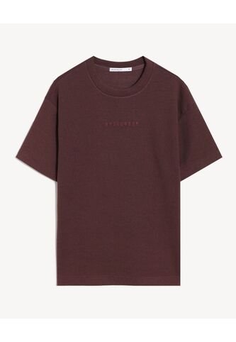 Camiseta Con Bordado  Para Hombre Café Seven Seven Seven Seven