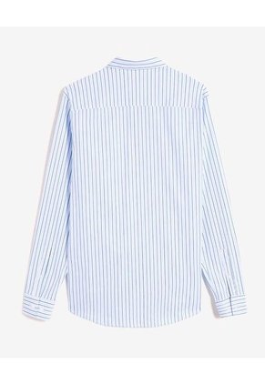 Camisa Cuello Gales  Para Hombre Azul Seven Seven