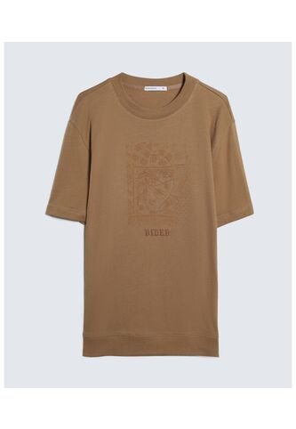 Camiseta Con Bordado  Para Hombre Camel Seven Seven Seven Seven