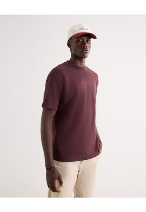 Camiseta Con Bordado  Para Hombre Café Seven Seven